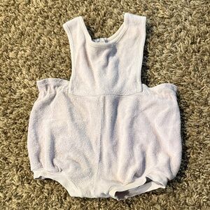 Terry cloth Soft Baby Romper in Light Pink
